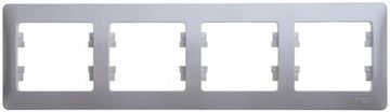 Рамка 4-м Glossa горизонт. перламутр SE GSL000604