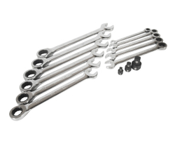 Набор ключей рожково-накидных трещоточных 14 предметов в кейсе JTC