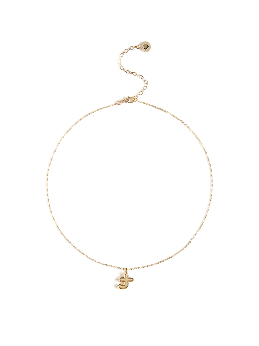 Колье с буквой Т