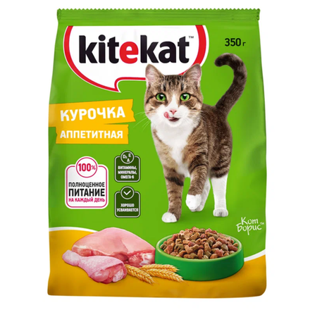 Сухой корм для кошек Kitekat Аппетитная курица 350 гр