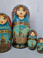 Матрешка "Санкт-Петербург" 7 мест