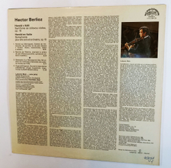 Винтажная виниловая пластинка LP Berlioz Берлиоз, Czech Philharmonic Orchestra, Harold En Italie (Чехословакия 1983)
