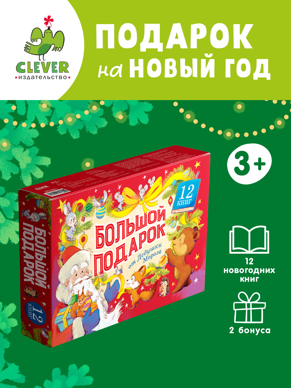 Большой подарок от Дедушки Мороза. Комплект из 12 книг