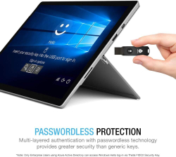 FIDO2 Security Key Thetis [Складной дизайн] Универсальный ключ двухфакторной аутентификации (USB Type A) с многоуровневой защитой (HOTP) для Windows/Linux/Mac OS, Gmail, Facebook, Dropbox, Salesforce, GitHub