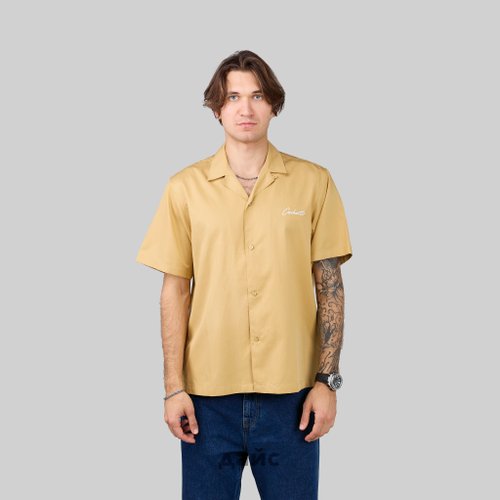 Рубашка мужская Carhartt WIP Delray артикул:I031465_bourbon_wax - купить в магазине Дайс