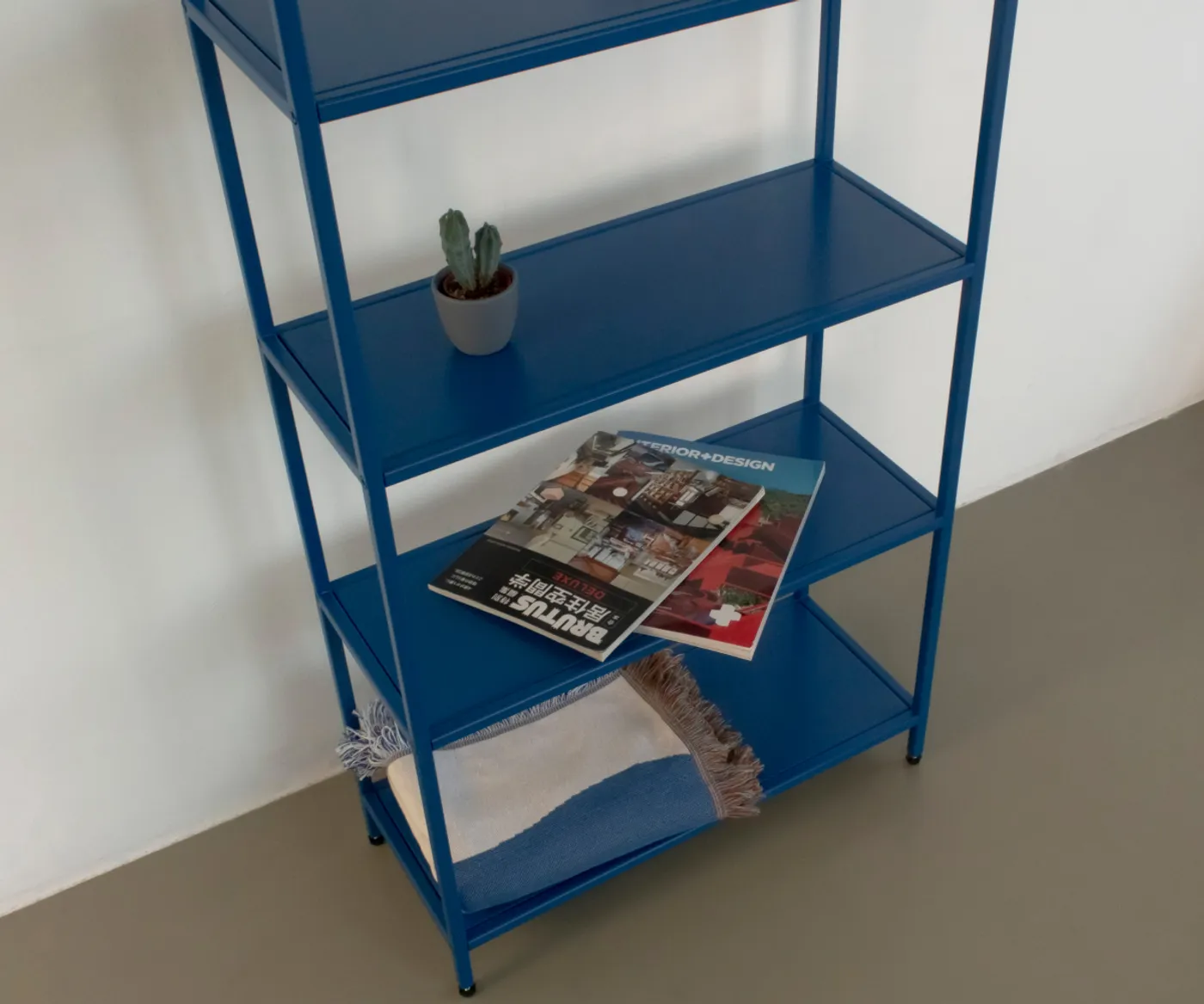 Стеллаж металлический 155х60х25, синий