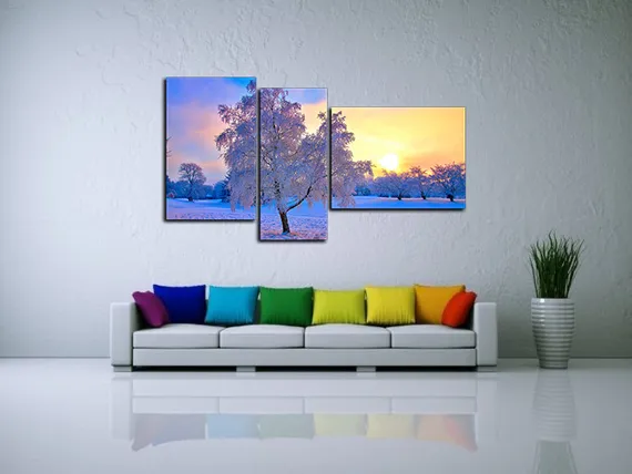 Модульная картина "Зимушка"