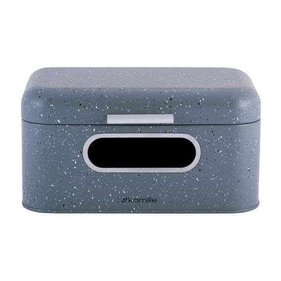 Хлебница Kamille KM-1110 из нержавеющей стали с окошком