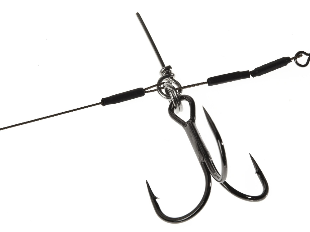 Набор Виброхвост + стингер LJ 3D Series Kubira Swim Shad 9" (22,8 см), цвет PG40, 1 шт.