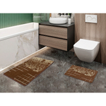 Набор ковриков д/ванной Shahintex Vintage  60*100+60*50 шоколадный (01)