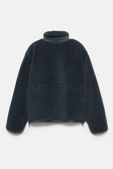 PULL&BEAR Куртка из искусственного меха, синий