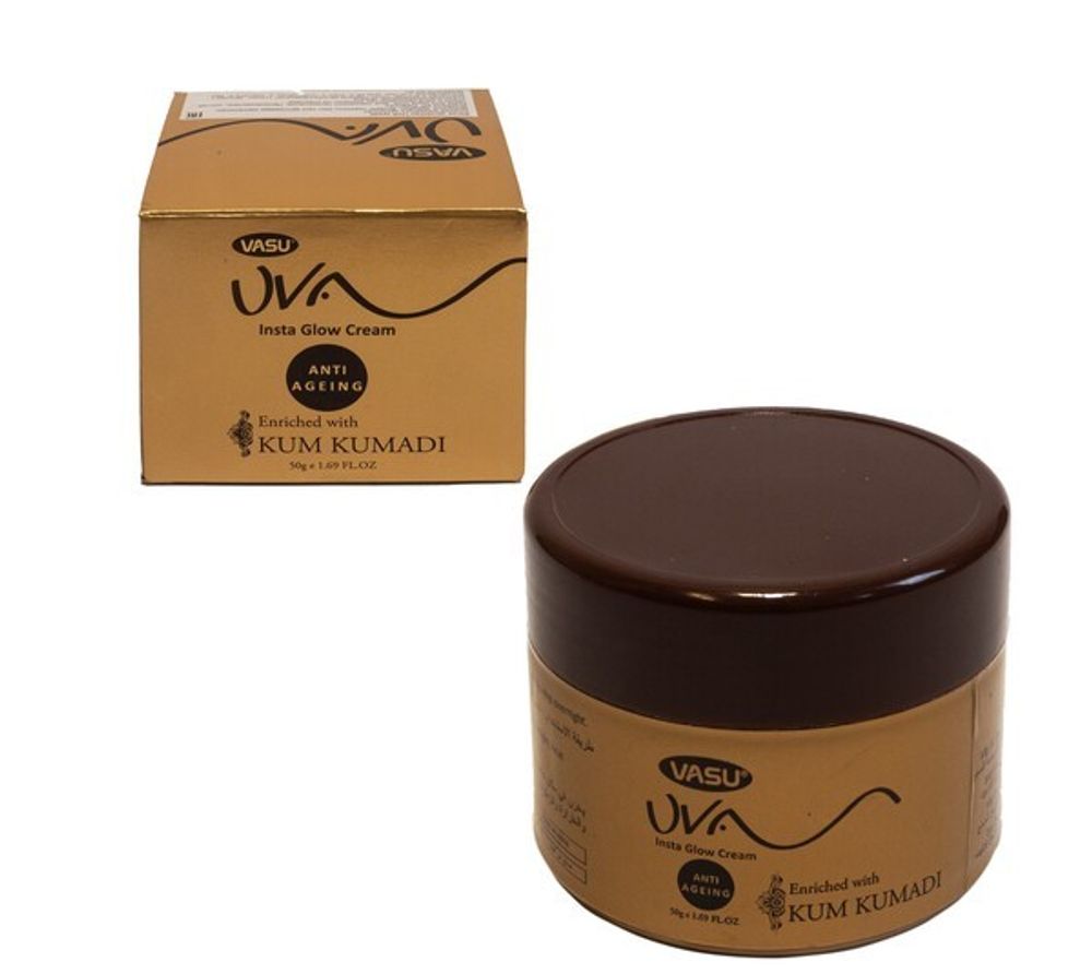 Крем для лица с маслом Кумкумади Vasu Uva insta glow cream,  50 мл