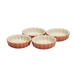 Le Creuset - Набор из 4 форм диаметром 11 см для огненных тартов. / артикул   91017-41109   / GTIN 630870062275