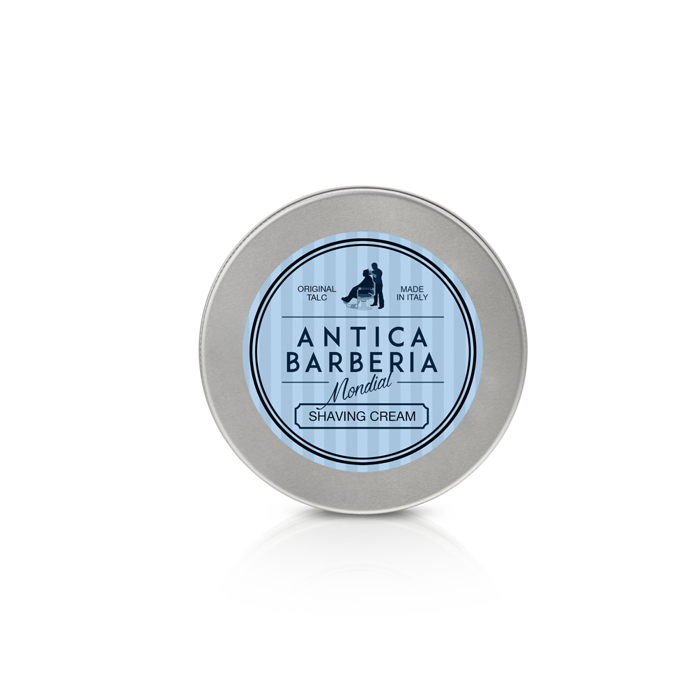 Фото  крем для бритья серии «Antica Barberia» фужерно-амбровый аромат ("ORIGINAL TALC") 150 мл торговой марки MONDIAL
