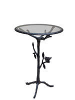 Стол "Птица" 68х49см Алюминий,стекло