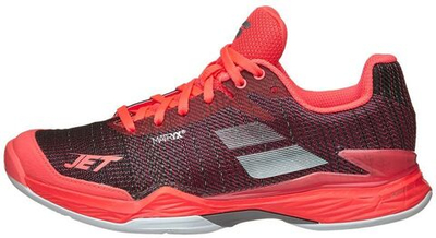 Женские Кроссовки теннисные Babolat Jet Mach II Clay Women - fluo pink/silver/fandango