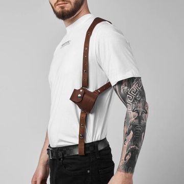 Кобура ПУ-3 оперативная / Натуральная кожа коричневая