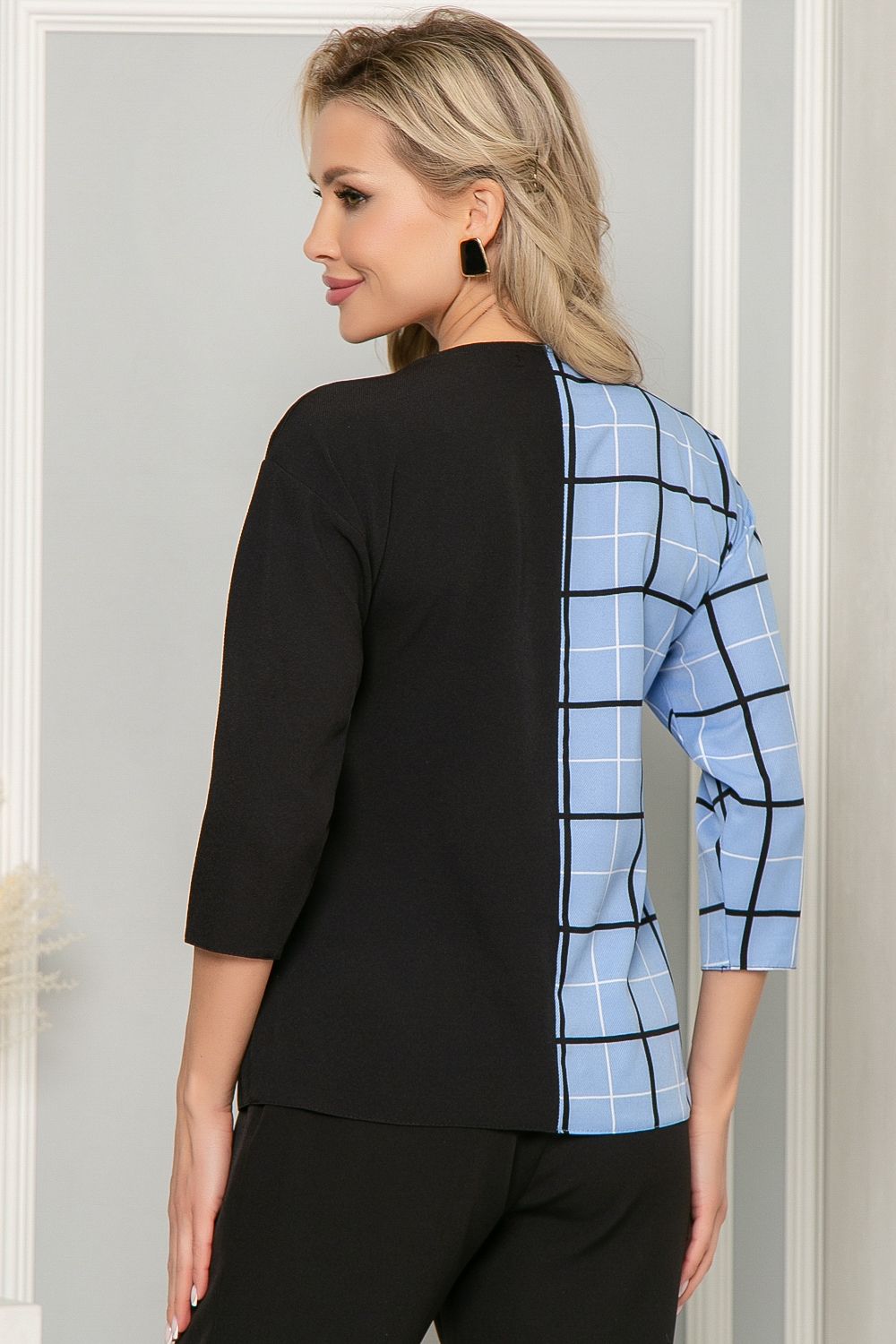 Блуза "Твой выход" (голубая) Б4385 LT Collection (Акция)