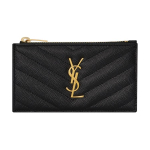 Картхолдеры и кошельки SAINT LAURENT YSL CASSANDRE Logo, 607915-BOW01-1000