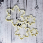 Набор вырубок для пряника "Снежинки резные" 8,6,4,3см, пластик