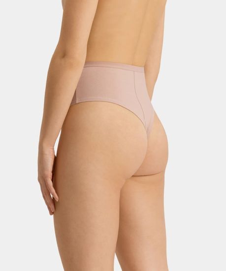 Женские трусы бразилиана (3шт) Atlantic 3CLP-008, бежевый + пудровый + темный капучино