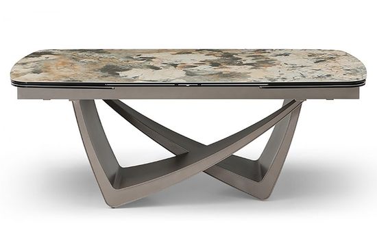 Стол обеденный раздвижной Scandi 200-300 испанская керамика на стекле