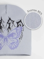 Шапка для девочки трикотажная осенняя y2k