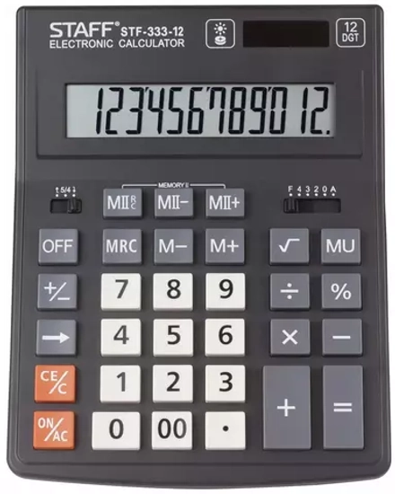 Калькулятор бухгалтерский STAFF Plus STF-333-12
