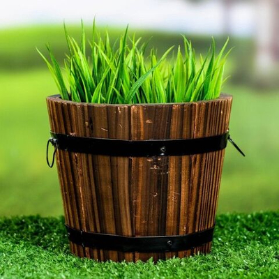 Деревянное кашпо «Кадка круглая»