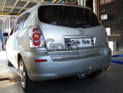Фаркоп оцинкованный Galia T053A для Toyota Corolla Verso 2004-2009(паспорт и сертификат в комплекте)(без электрики)