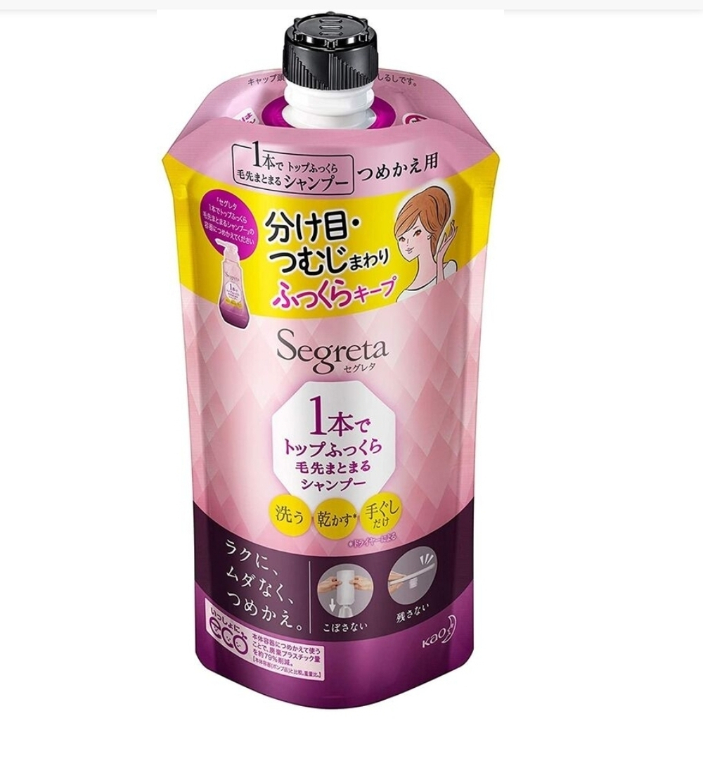 KAO Segreta Shampoo — ламинирующий шампунь для волос (запасной блок)
