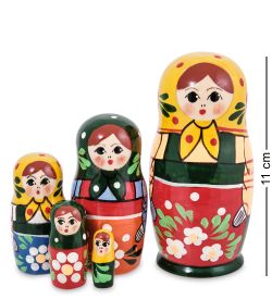 Народные промыслы МР-80/11-B Матрешка 5м «Машенька» (загорская)