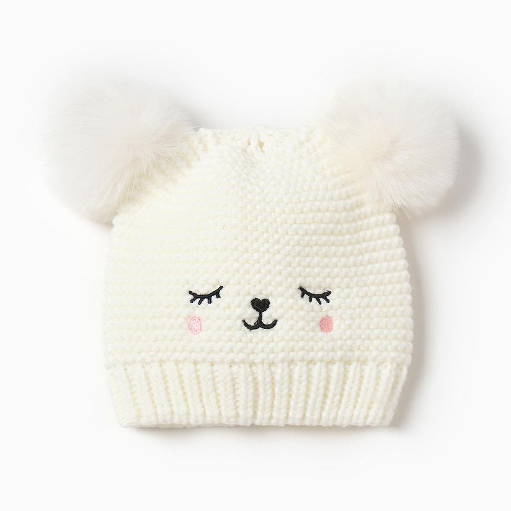 Шапка для малышей р.48-50 белый, 10179887 (Крошка Я)
