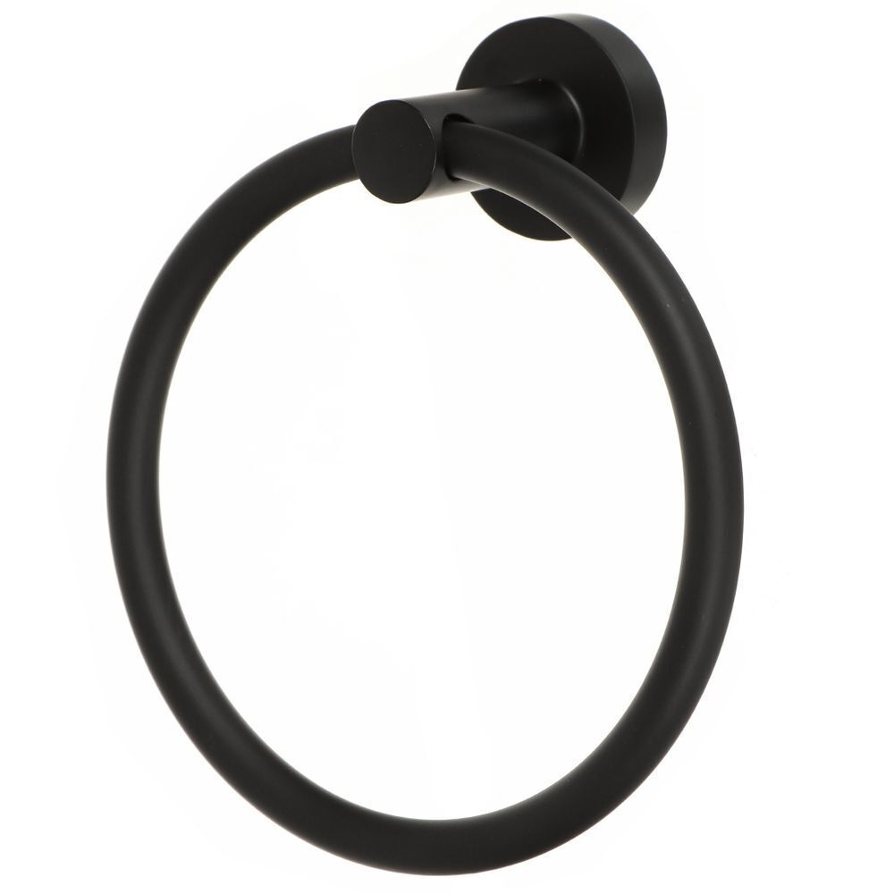 Держатель для полотенец, с кольцом, мет-л, чер, Y9-051