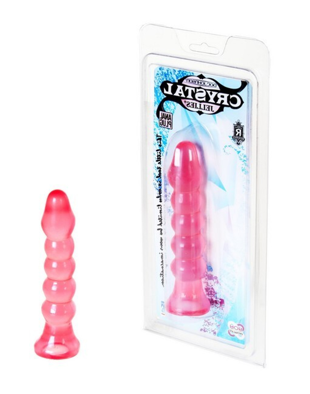 Анальная елочка Crystal Jellies (Цвет: розовый)
