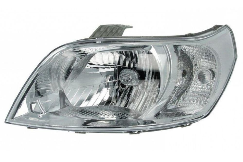 Стекло фары ЛЕВОЕ для Chevrolet Aveo 1 2008-2011 T250 хэтчбек