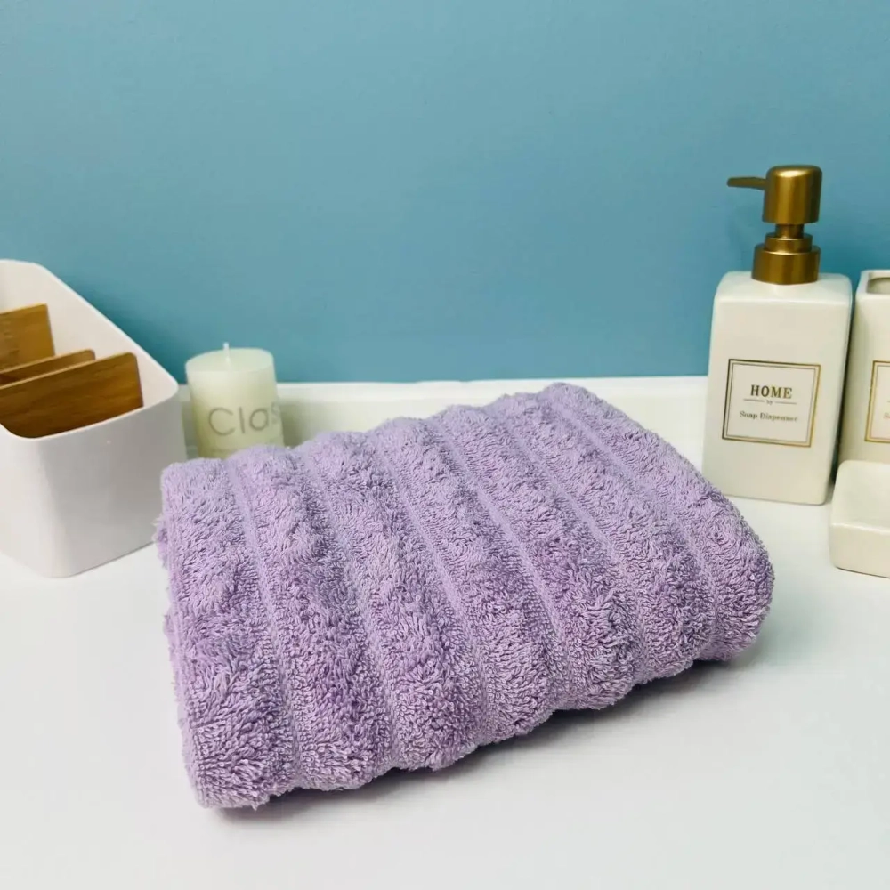 Полотенце махровое 50*90см «FLUFFY» цвет ежевичный мусс 04-134, плотность 500гр/м2