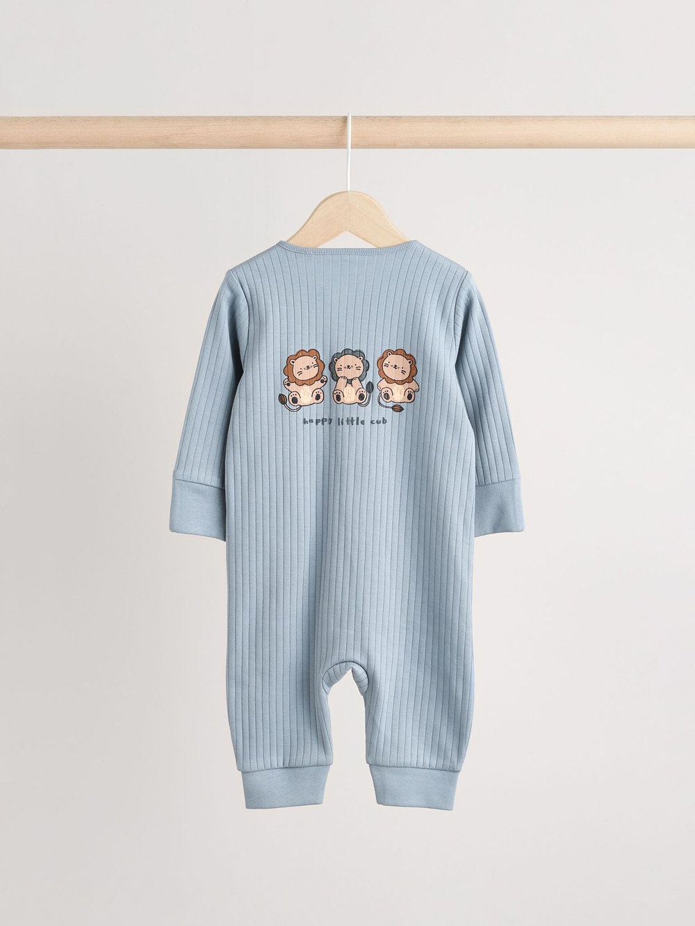 Комбинезон / Cлип для малышей Next N26-395, 3 шт., Бежевый, Серый, Синий