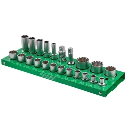 Головки, набор 22пр., 1/2'' (универс.профиль) RockForce RF-50221(Q)(6)