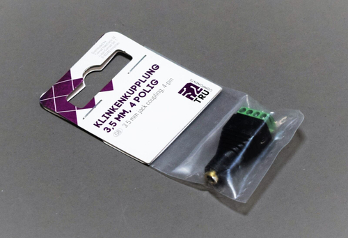 TRU COMPONENTS 3,5 mm jack coupling, 4-pin