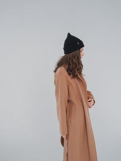 Шапка вязаная весенняя/осенняя МУЛА (ЧЕРНЫЙ)