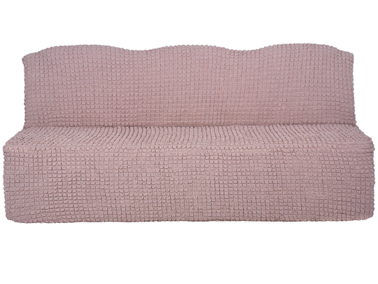 Чехол на трехместный диван без подлокотников Модерн, цвет Пудра