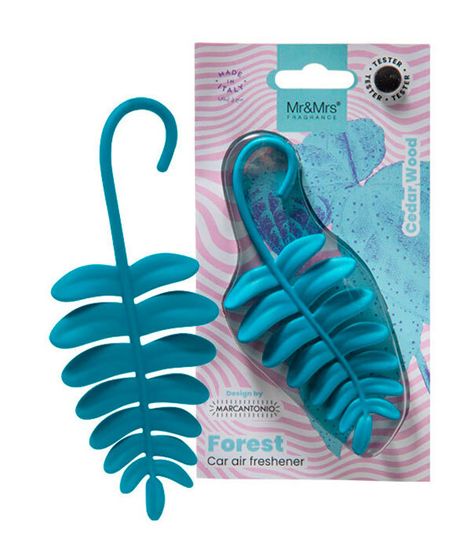 Аромадекор для автомобиля и дома FOREST FERN ЛИСТИК (кедр) в блистере, Mr&Mrs Fragrance
