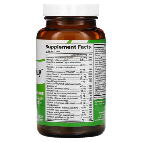 Pure Essence, One 'n' Only, цельнопищевые мультивитамины, 90 таблеток