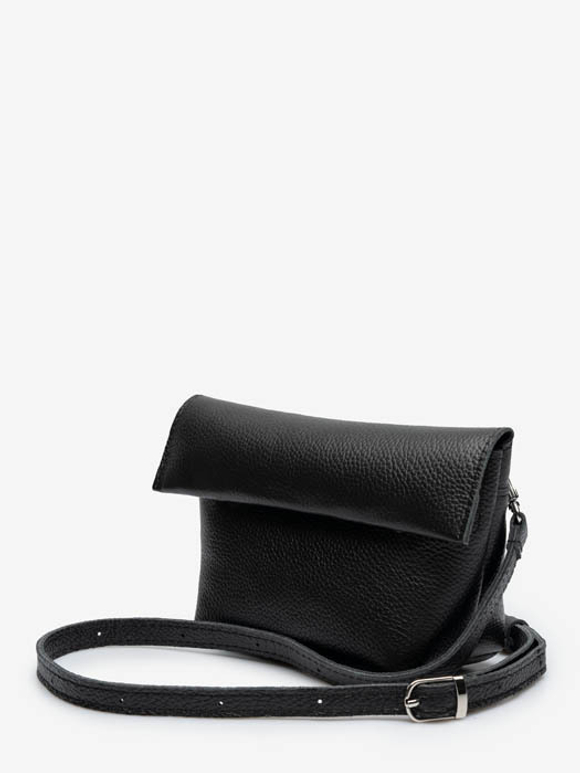 cумка через плечо трапеция черный текстура