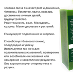 Свечи куб черная и зеленая/ 13х4,5 см