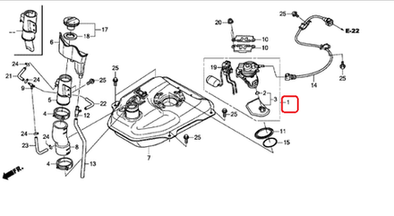 16700-K12-931. PUMP UNIT, FUEL