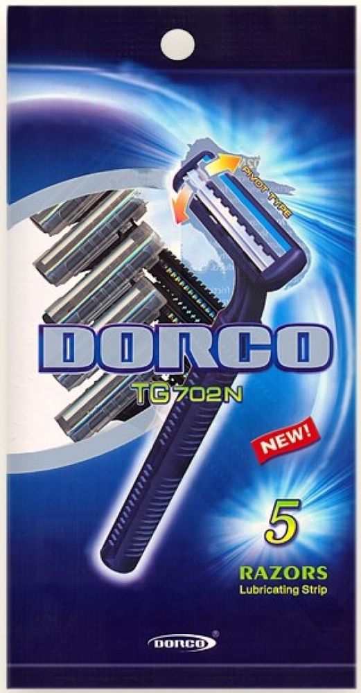 Dorco одноразовые станки мужские TG-702 (5шт)