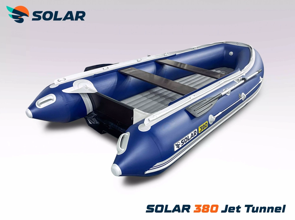 Лодка надувная моторная solar-380 jet tunnel