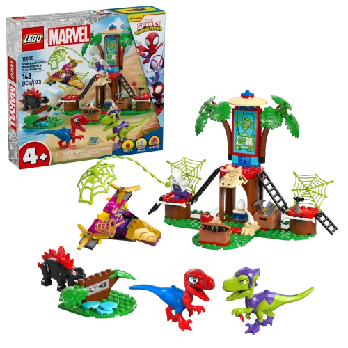 Конструктор LEGO Marvel 11200 Битва паука и Гобби-раптора в штаб-квартире Дома на дереве